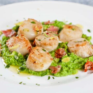 Sea Scallops with Pea Puree - Lilian's Table